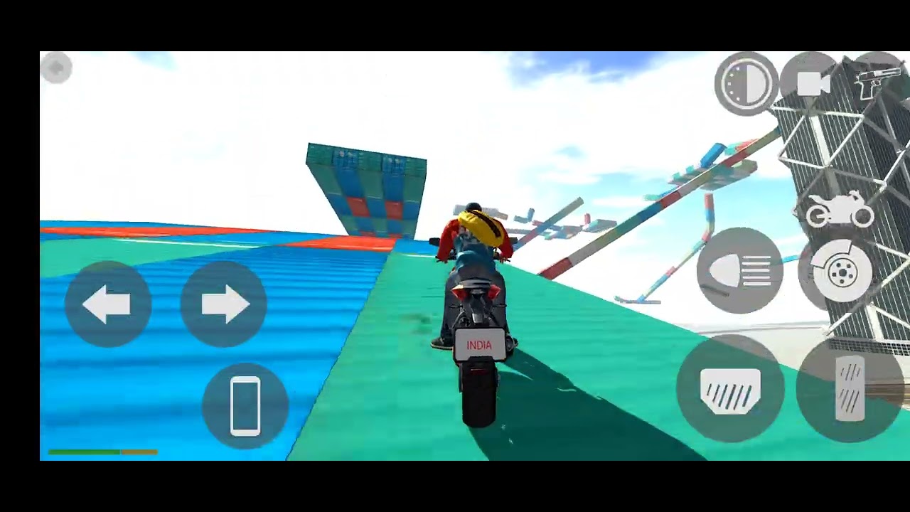 Biking stunt rider 😮💪🏻 cars superbike stunt mega ramp alien fight and zombie op minigun sniper