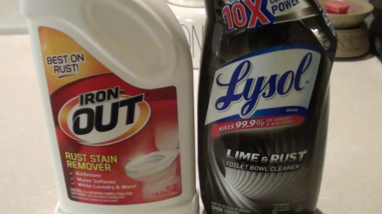 How I Removed Lime and Rust from a Toilet Bowl | Testing Iron Out and Lysol Lime and Rust