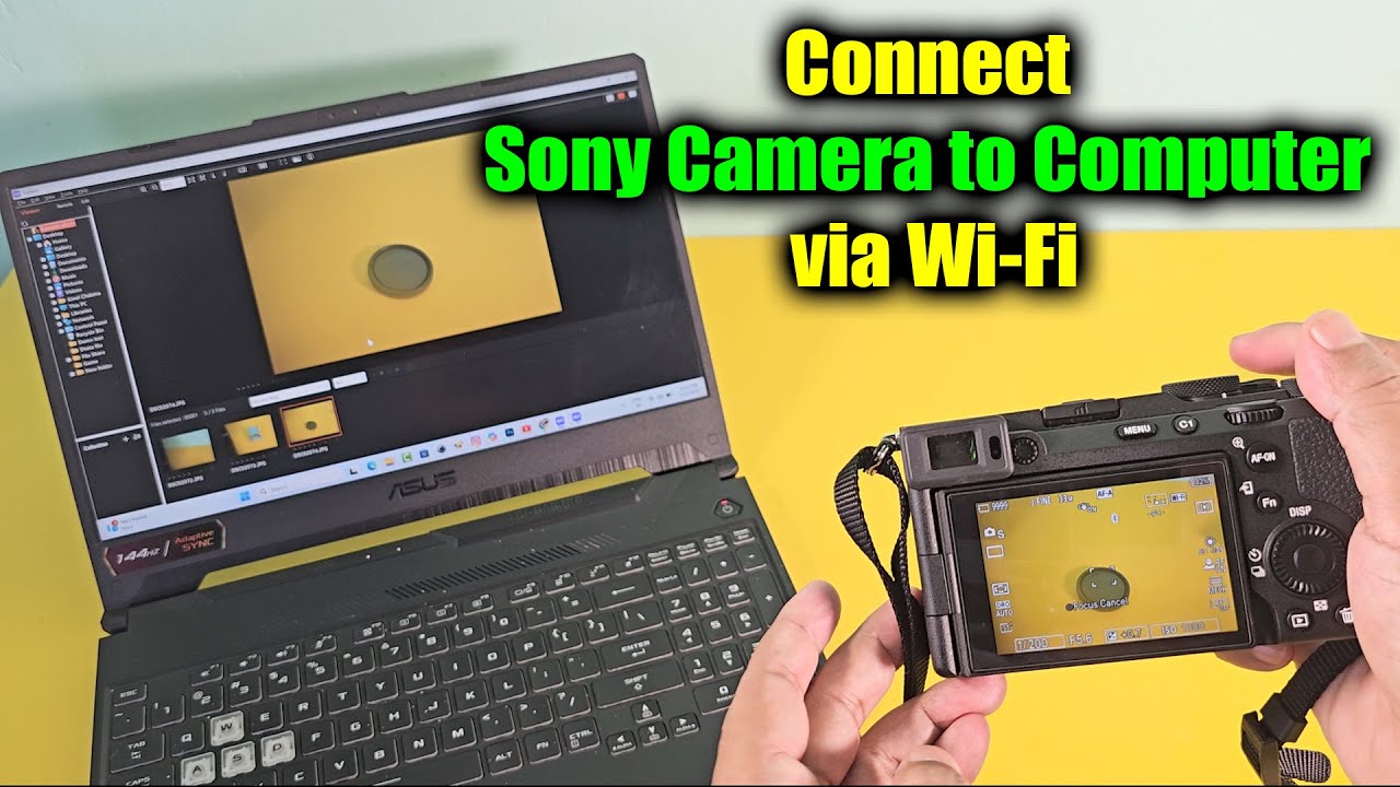 How to connect sony camera to computer via wifi