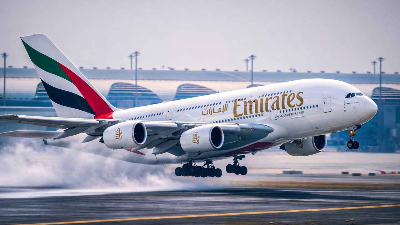 Heavy Aircraft Takeoffs from Bangkok | A380, 747, 777 in Hazy Conditions