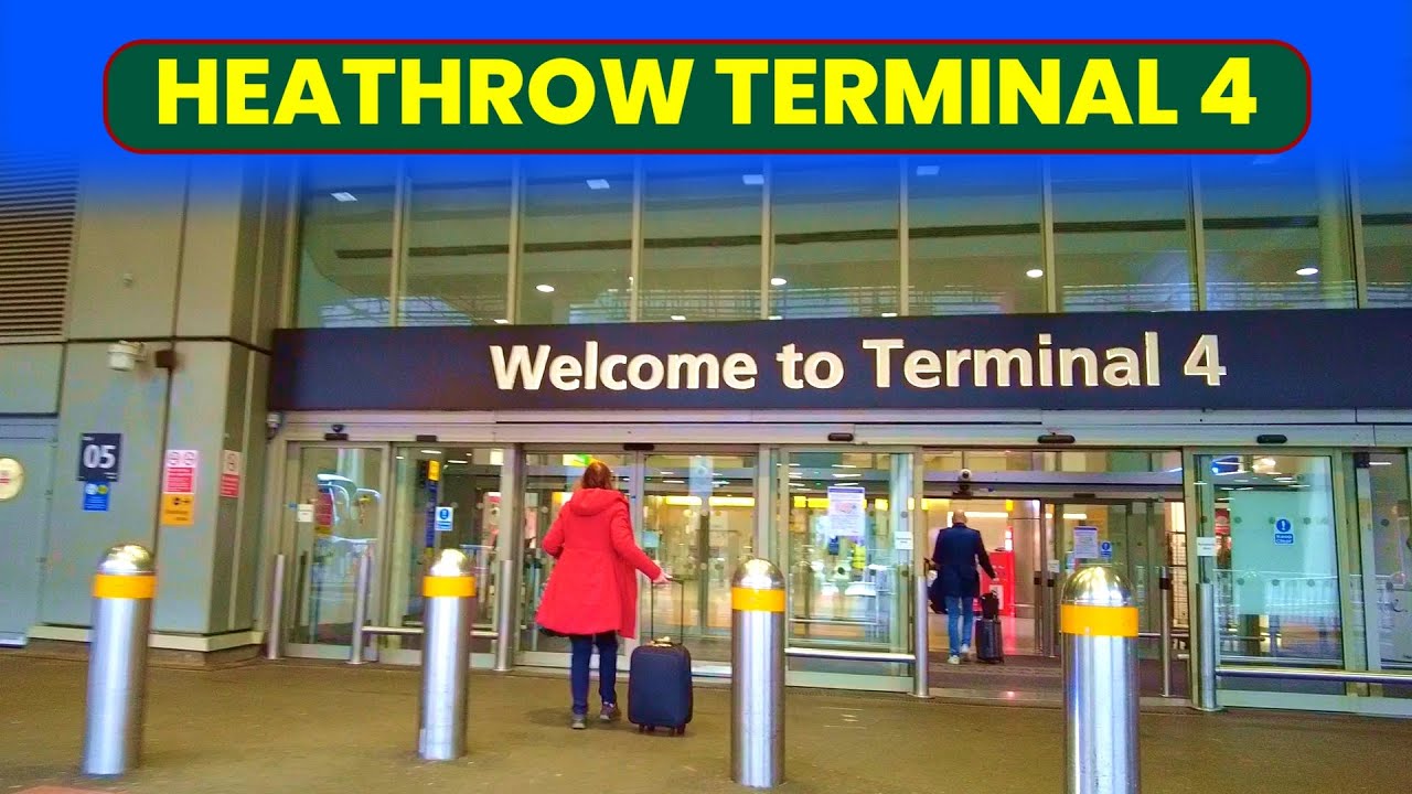Heathrow Airport T4 Walk | Arrivals Hall, Departures & Shops