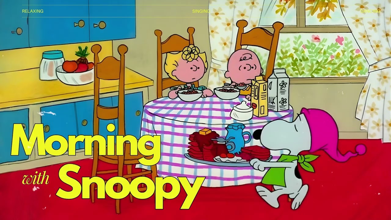 [𝗽𝗹𝗮𝘆𝗹𝗶𝘀𝘁] Slow Morning Jazzy with Snoopy ☀️ Soft Oldies Jazz Tunes | Chill, Relax |