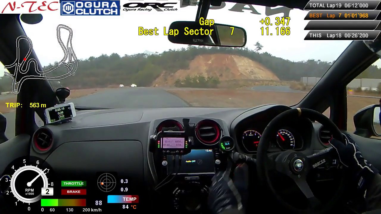 N-TEC E12改60GT仕様『64.626』 in TSタカタサーキット(セミウェット路面)