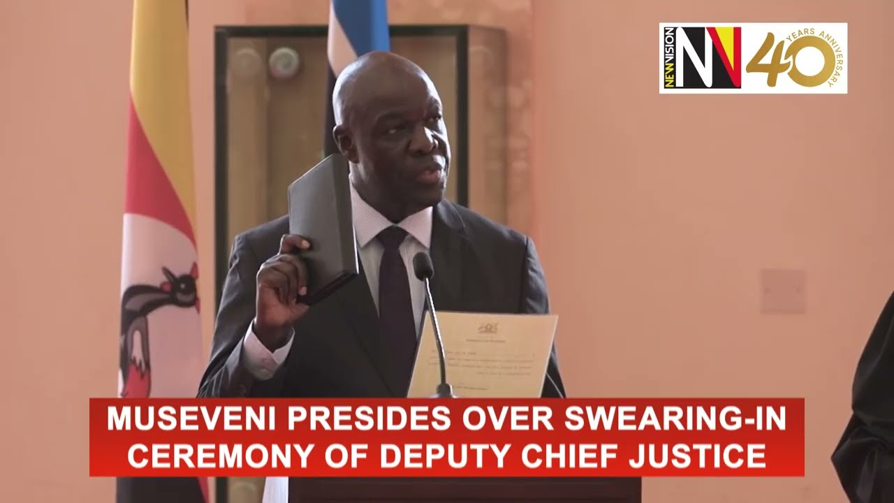 Museveni presides over swearing in ceremony of Deputy Chief Justice