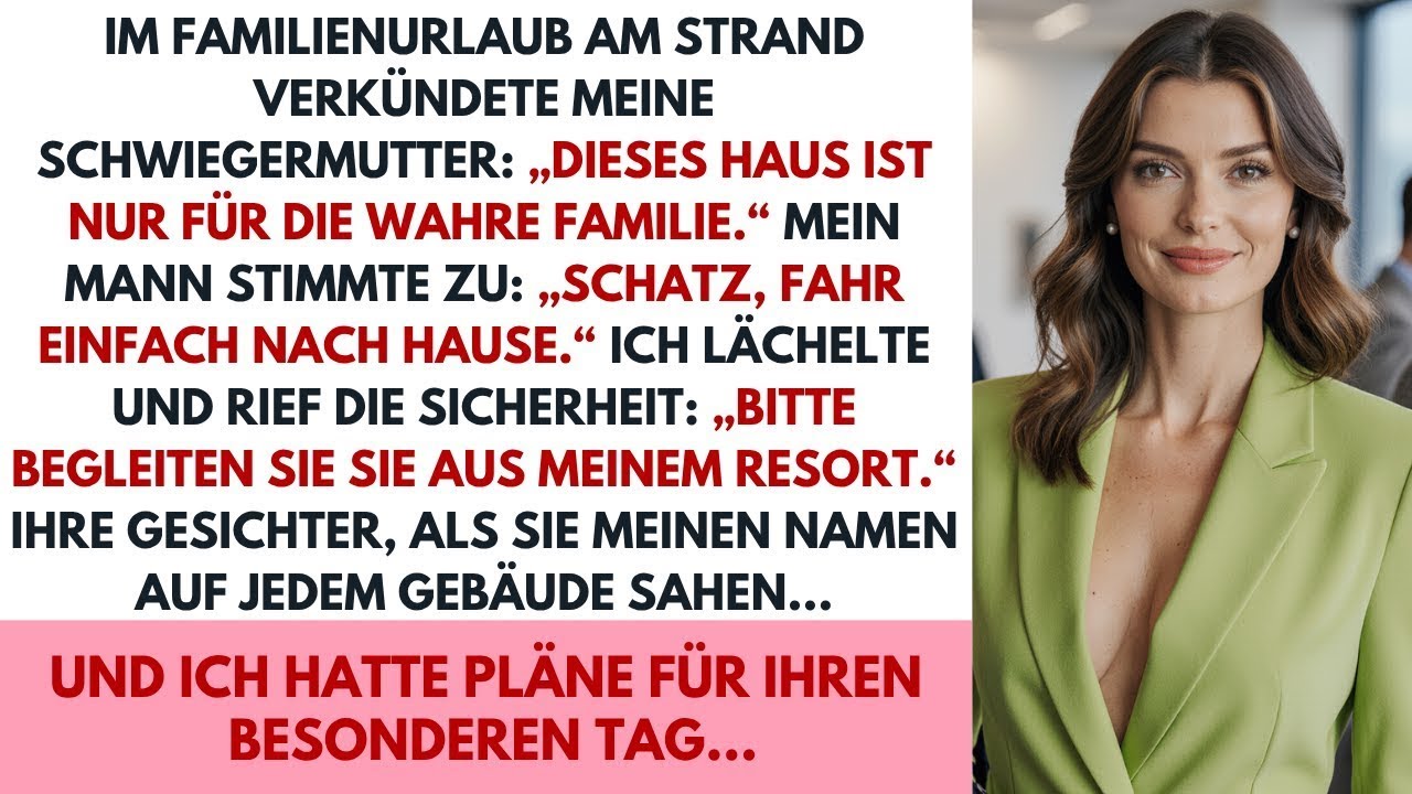Meine Schwiegermutter verbot mir die Strandvilla – bis sie erfuhr, dass ich das ganze Resort besitze