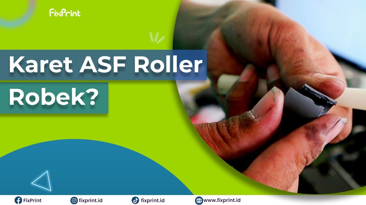 Karet ASF Roller Robek | Cara Mengganti Karet ASF Roller Printer HP 2520 2335 2336 2337