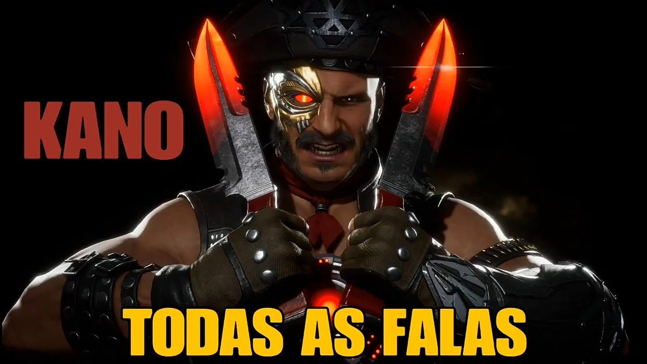 MORTAL KOMBAT 11 ULTIMATE TODAS AS FALAS DO KANO (DUBLADO PT-BR)