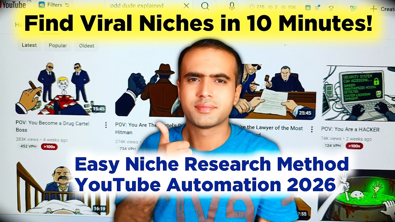 How I Find Viral Niches for Faceless YouTube Channels with AI | Niche Research with AI