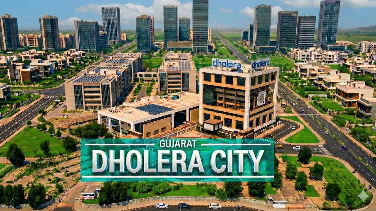 Dholera Smart City 🇮🇳 | India’s First Planned Futuristic City |  HDR Cinematic View #dholera #city 