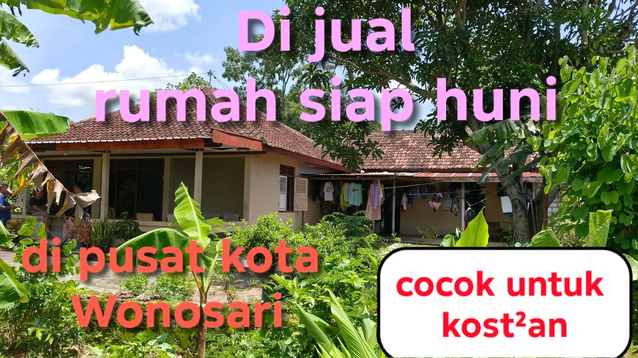 Dijual rumah di pusat kota Wonosari, cocok buat kontrakan dan kost