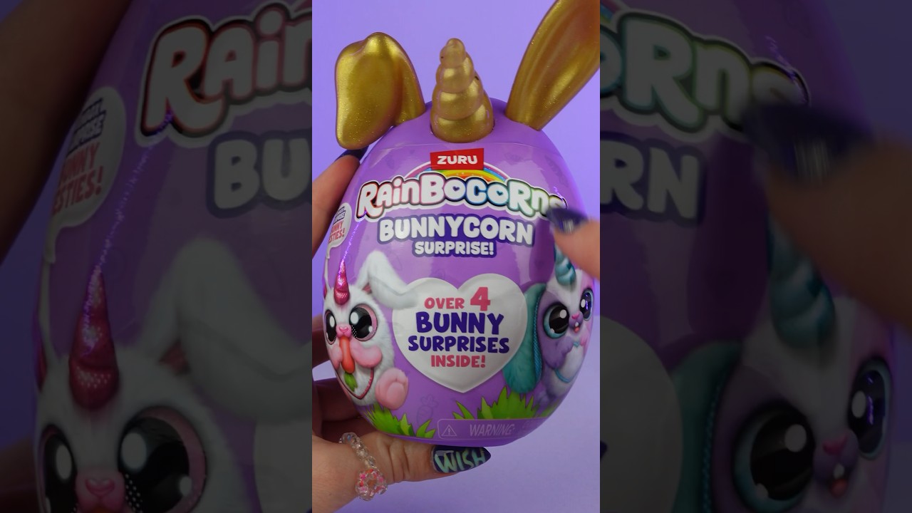🌈 RAINBOCORNS BUNNYCORN SURPRISE ASMR #asmr #rainbocorns #bunnycorn #unboxing #otwieram #zuru