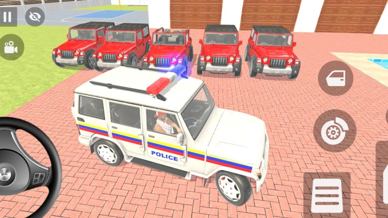 😱Franklin order by 4️⃣ new thar 💥in indian thief auto simulator 🤯 #video #mrasgaming