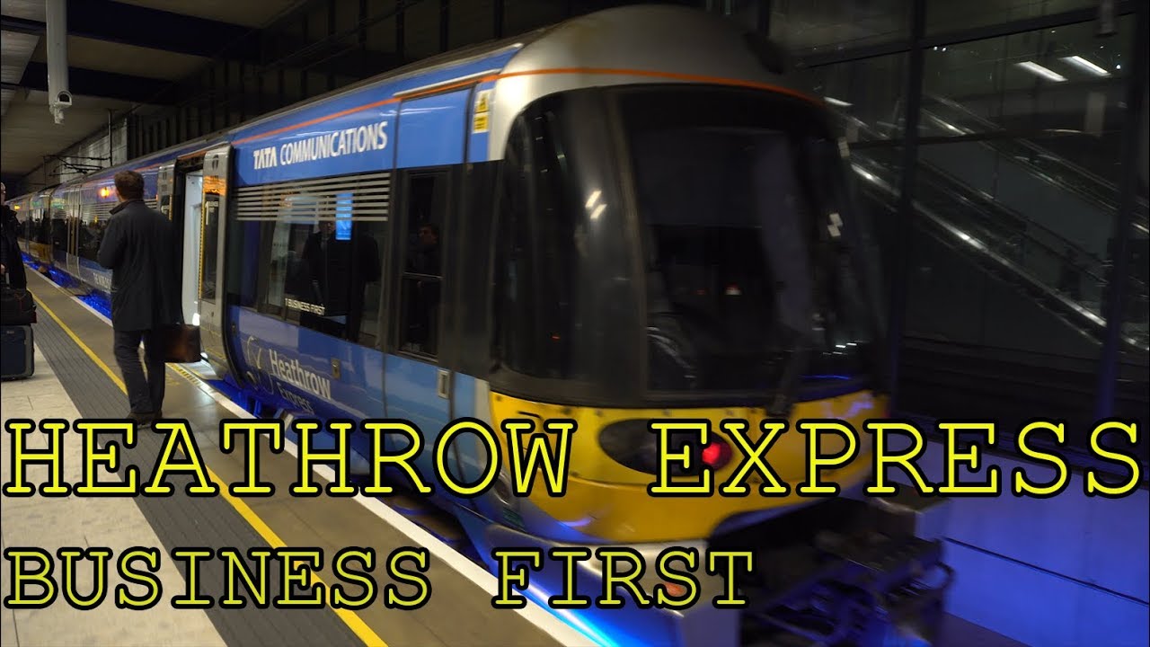 The most luxurious airport train? Heathrow Express | Business First | Terminal 5 to Paddington