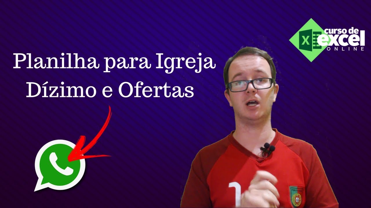 Planilha de Ofertas e Dízimos para Igrejas - Curso de Excel OnLine