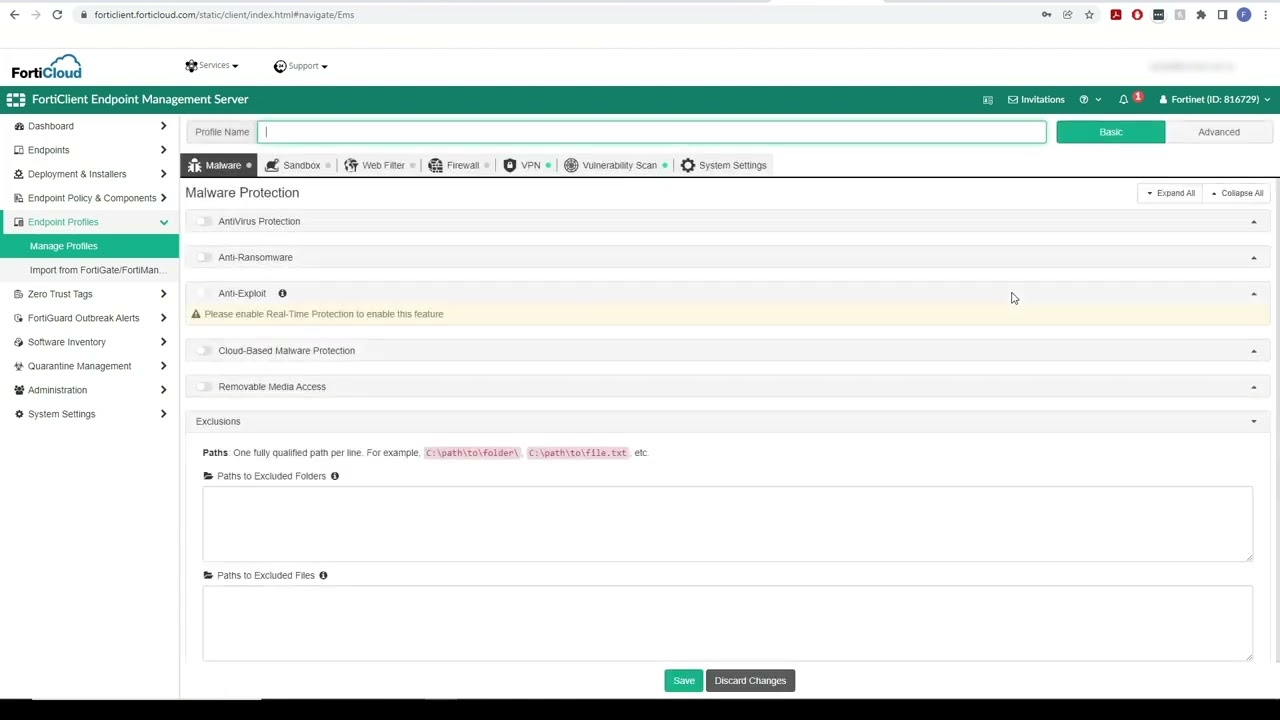 Getting Started with FortiClient Cloud