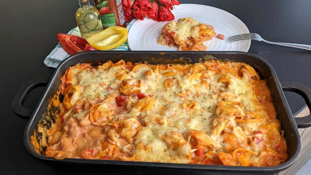 Tortellini in der Auflaufform/in 10 Minuten fertig/schneller als der Lieferdienst