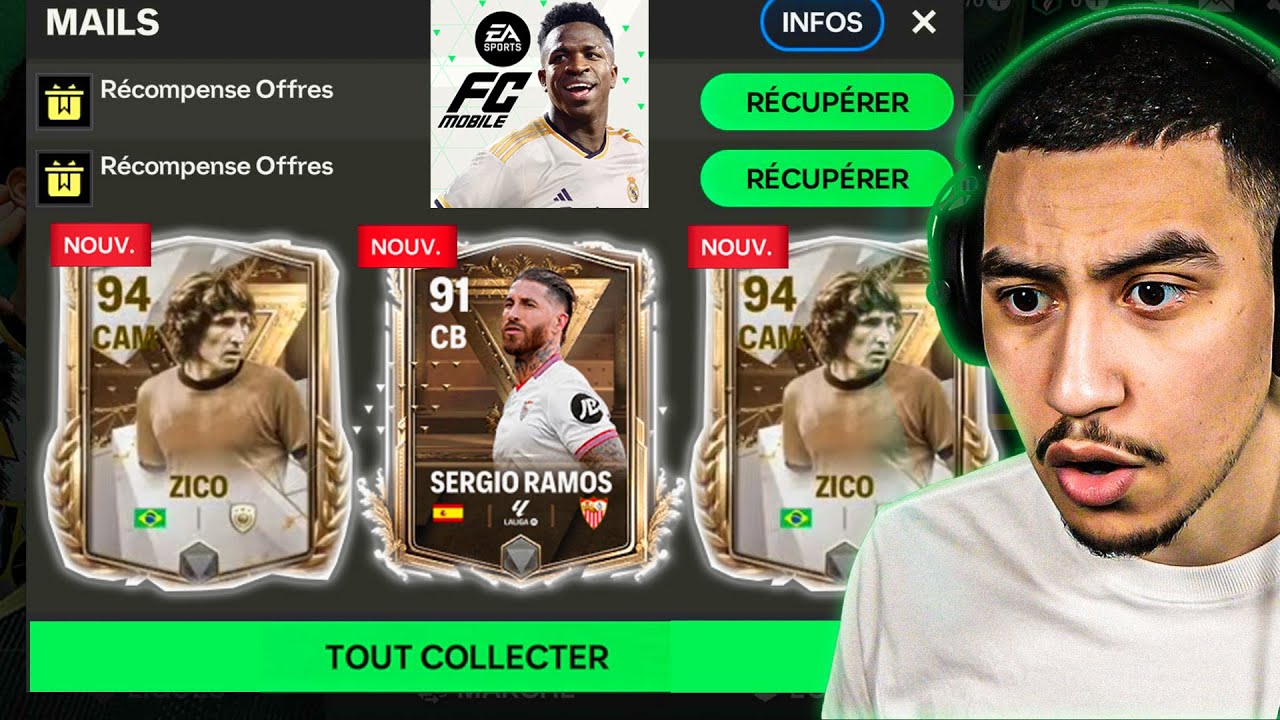 ZICO 94 GRATUIT SUR FC MOBILE ! NOUVEAU DEFI CENTURION F2P