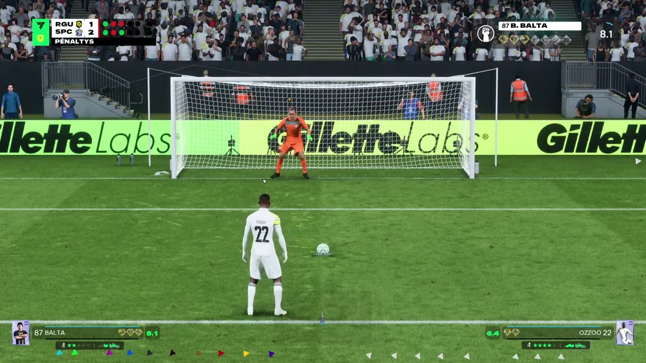 Penalty pour la 3ème place du tournois CPG