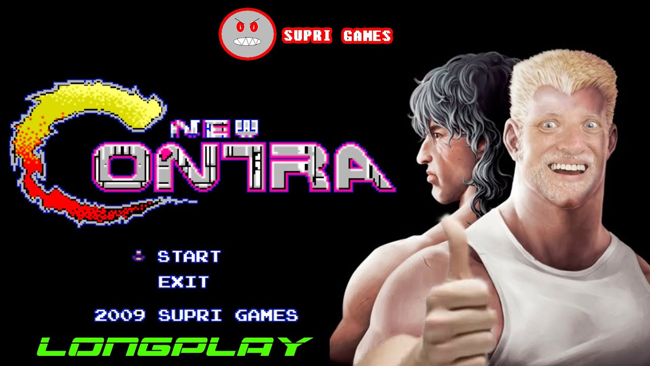 NEW CONTRA (PC,FANGAME) LONGPLAY