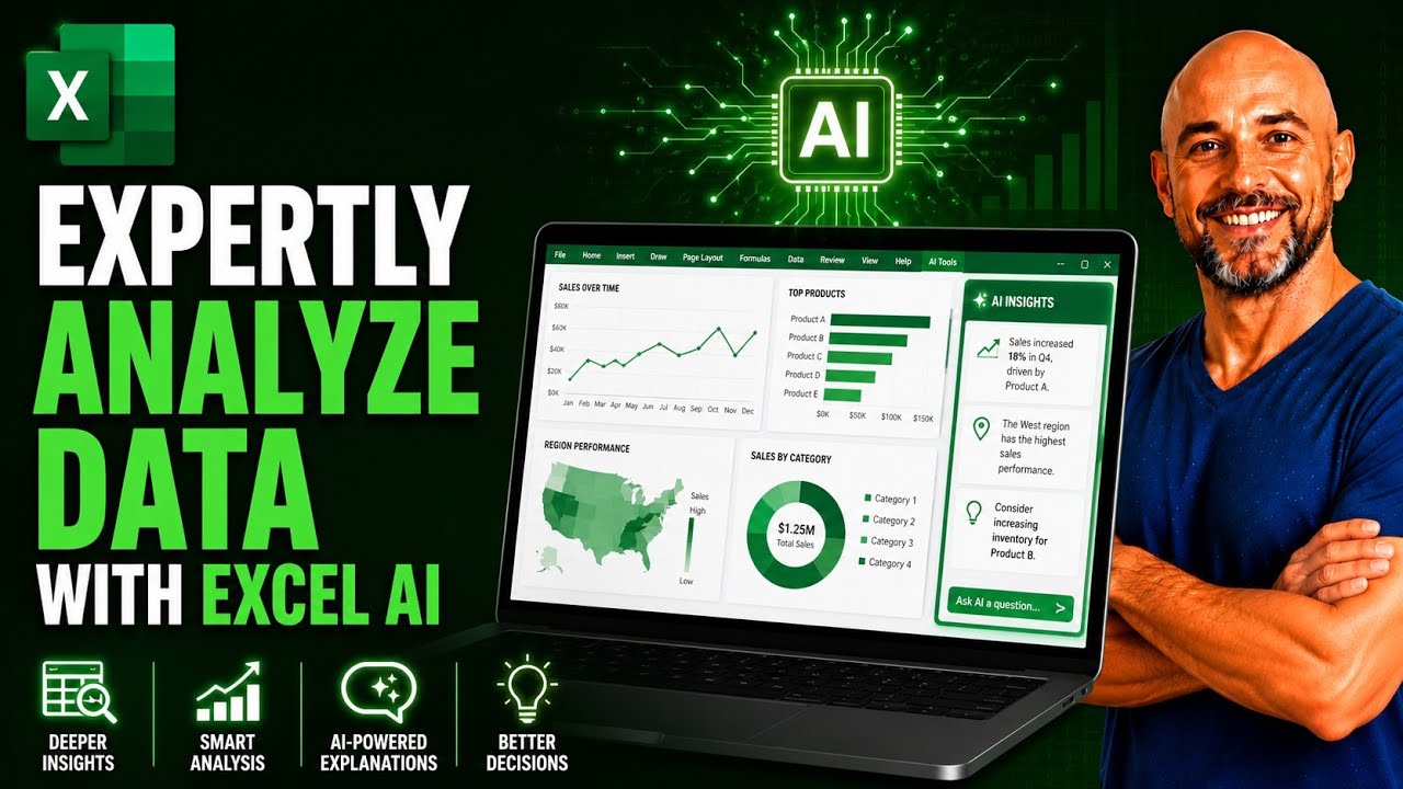 Automate Data Insights | Analyze Data in Excel WITH ONE CLICK with A.I