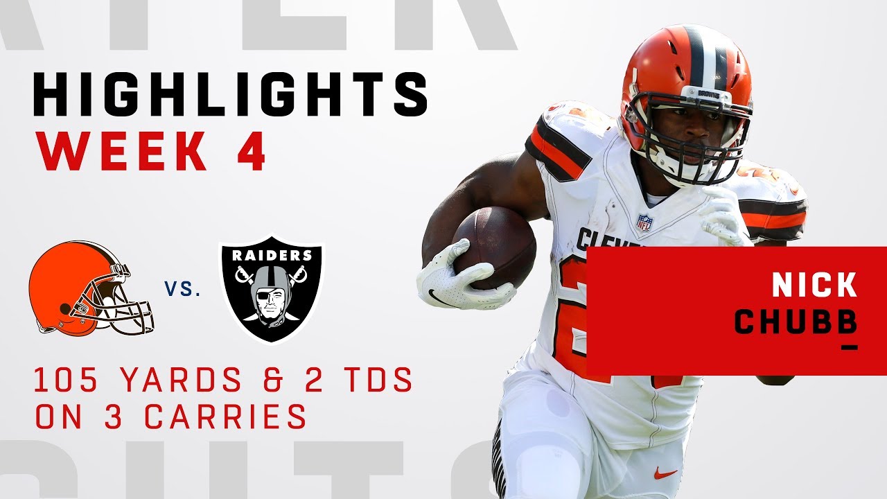 Nick Chubb's UNREAL Game w/ 105 Yards & 2 TDs on 3 Carries!