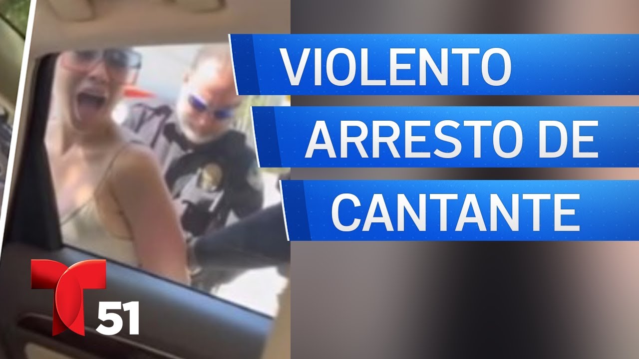 Cantante arrestada en Florida por conducir un auto con una matrícula falsa