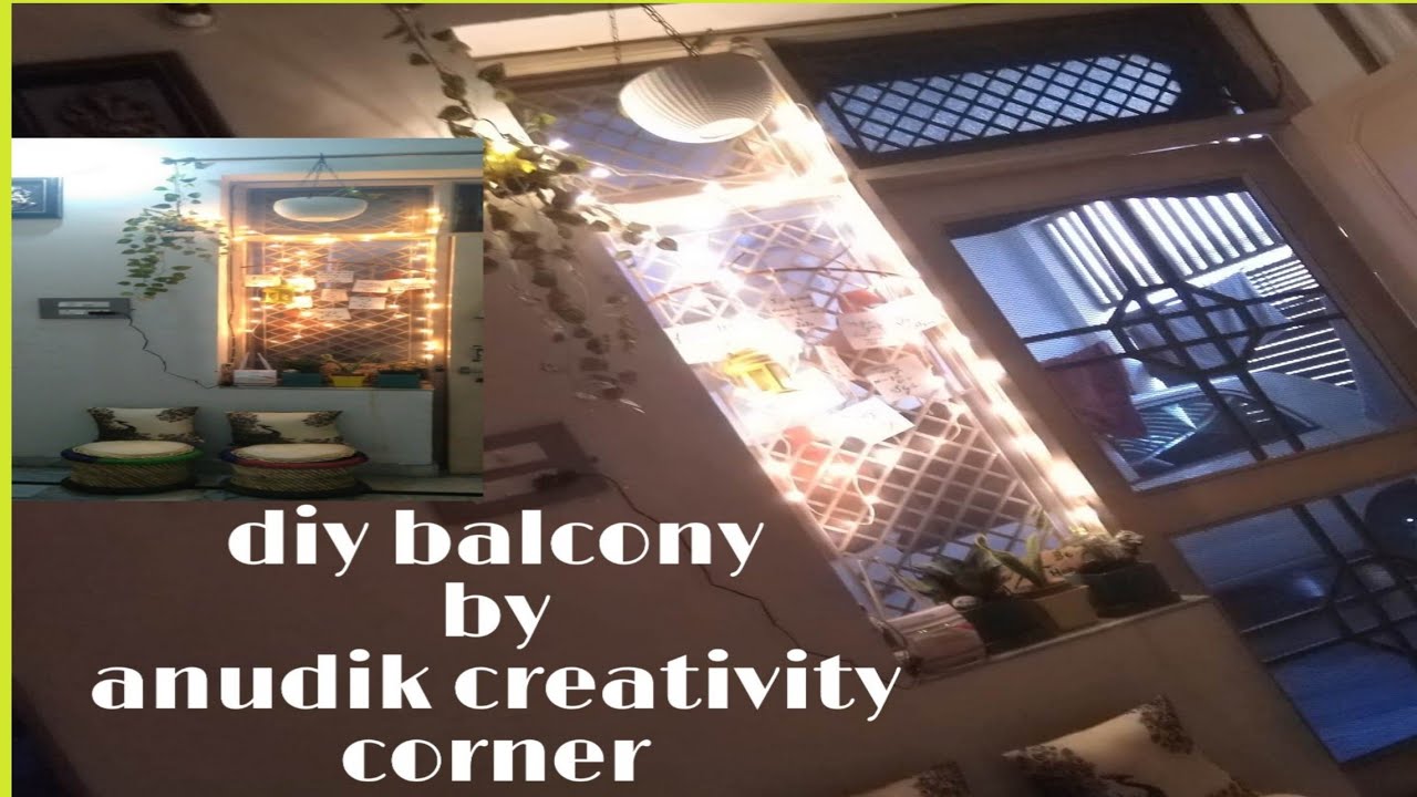 Balcony diy in your small window # window decor ideas#windowdecor  #anudikcreativitycorner #decor