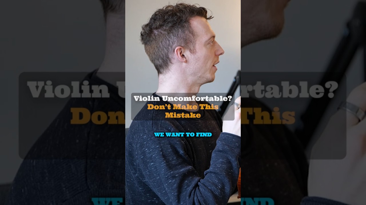 What's comfortable isn't always the best position for the violin.