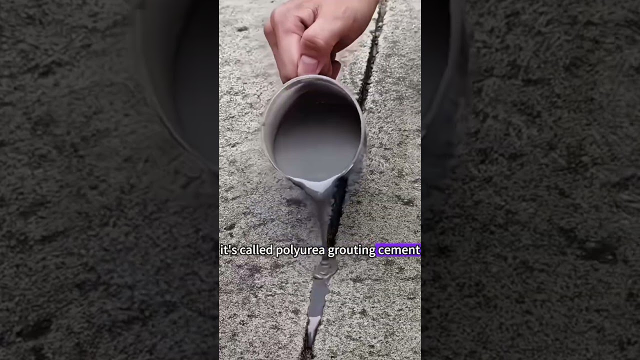 Polyurea Grouting Cement#fun #funnyvideo #funny #funnyvideos #popular #science #polyurea #grouting