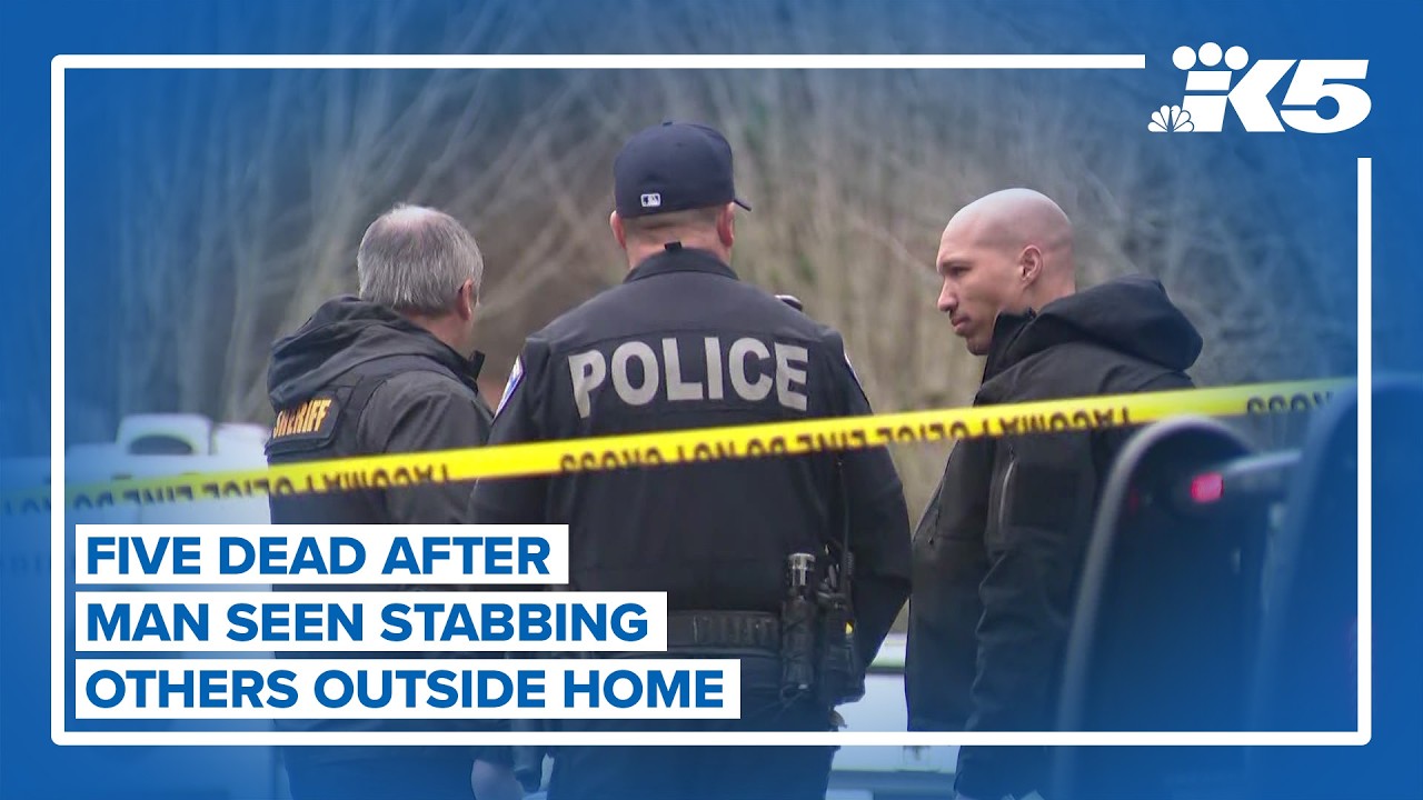 5 dead after man seen stabbing people outside home on Key Peninsula