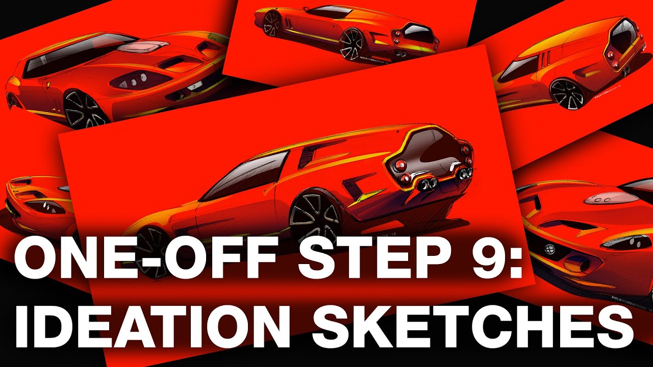 How to design a one-off car: the 3D ideation sketches - Breadvan Hommage (9 | Niels van Roij Design