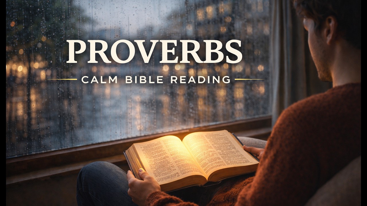 The Book of PROVERBS [Ch. 1–31] | Audio Bible with Rain ASMR (No Music) for Sleep, Study & Prayer