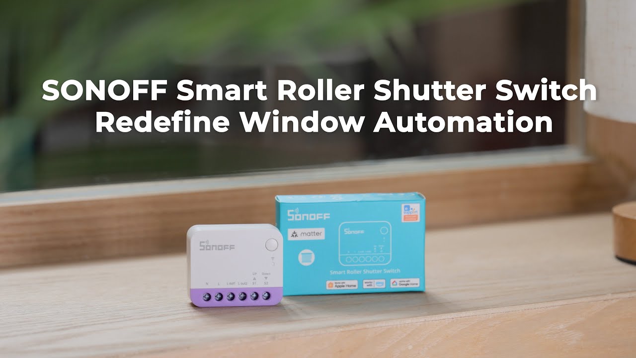 Upgrade Your Curtains! SONOFF MINI-RBS Smart Roller Shutter Switch &ndash; Remote & Schedule Control!