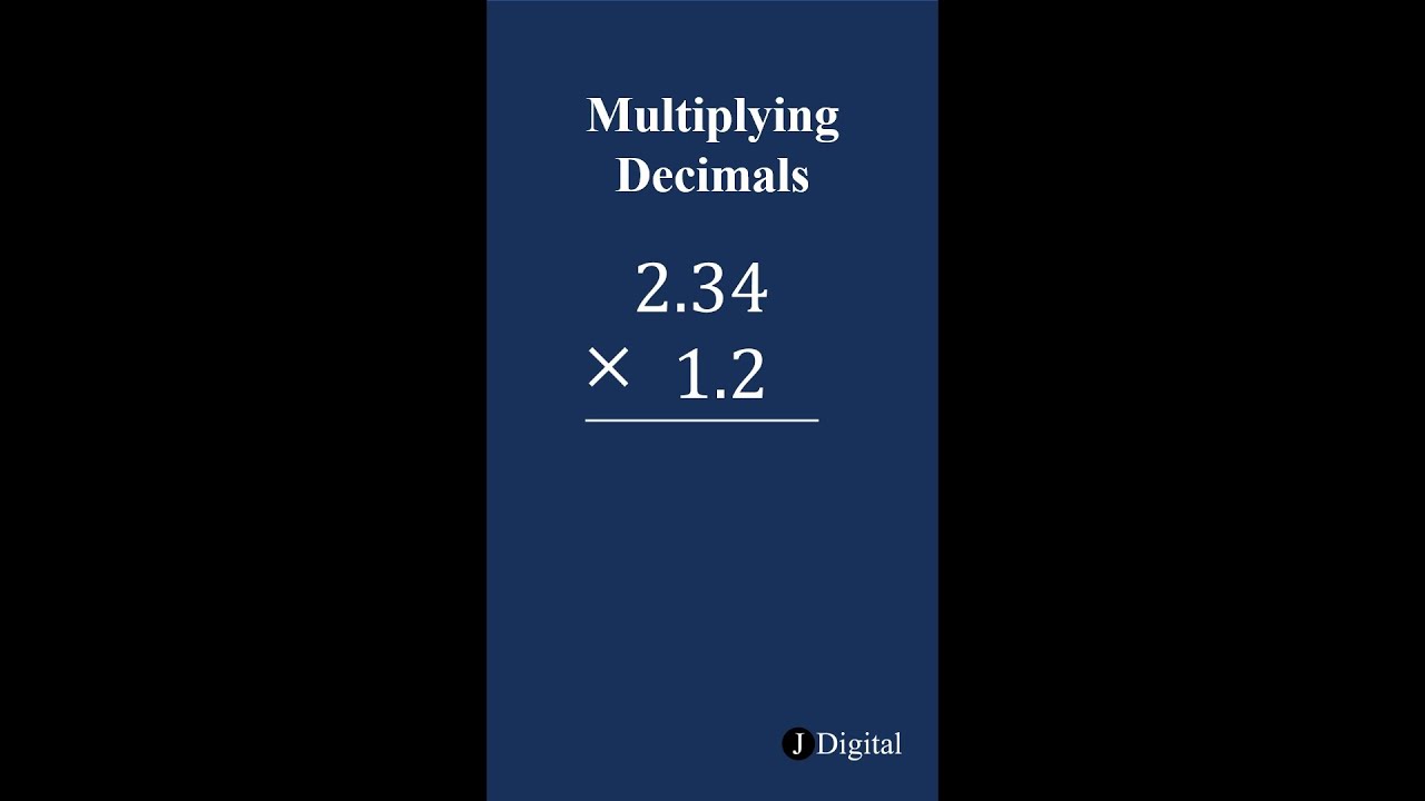 How to Multiply Decimal Numbers
