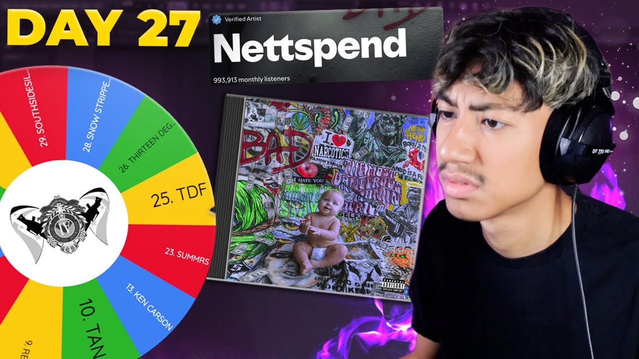 Как: NETTSPEND | Как OK делает БЕЗУМНЫЕ РИТМЫ ДЛЯ NETTSPEND | Рэперская рулетка, день 27