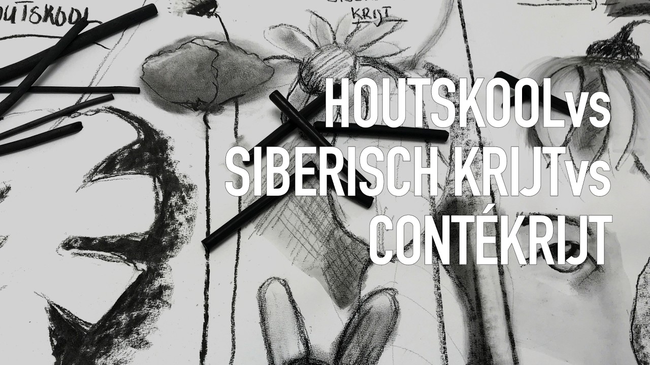 Houtskool, Siberisch- en  & Conté à Paris krijt: wat zijn de verschillen? ⎪Beika ART