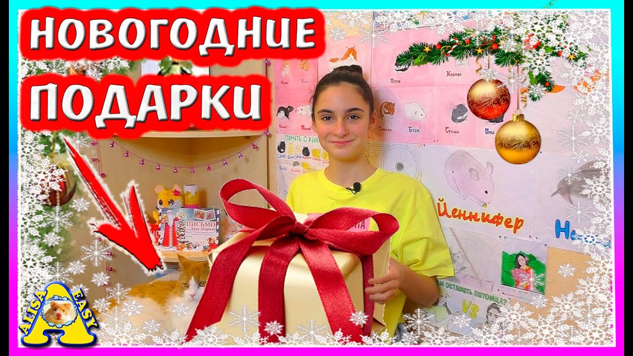 РАСПАКОВКА  Подарков к НОВОМУ ГОДУ / ГРАНДИОЗНАЯ посылка от ПОДПИСЧИКОВ / Alisa Easy Pets
