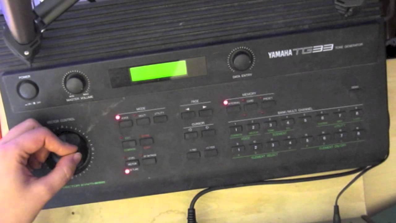 Yamaha TG33 Sound Demos Part 1: Digital Vector Hybrid Synthesis