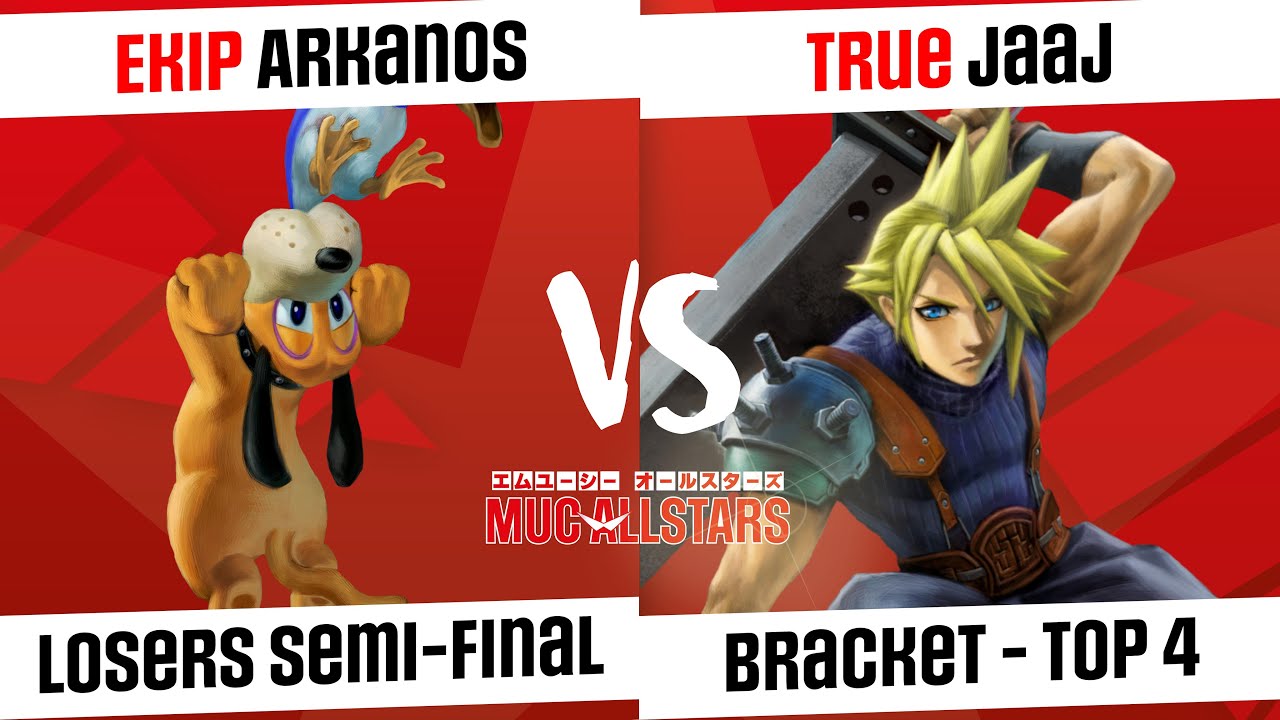 [MUC AllStars #15] Amateur Bracket - Top 4 - Ekip | Arkanos (Duck Hunt) VS True | Jaaj (Cloud)