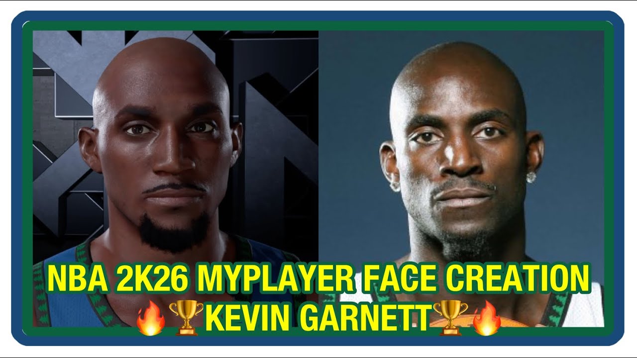 🏆 NBA 2K26 MyPlayer Face Creation Guide Kevin Garnett ~ Xbox Series X PS5 🏆 