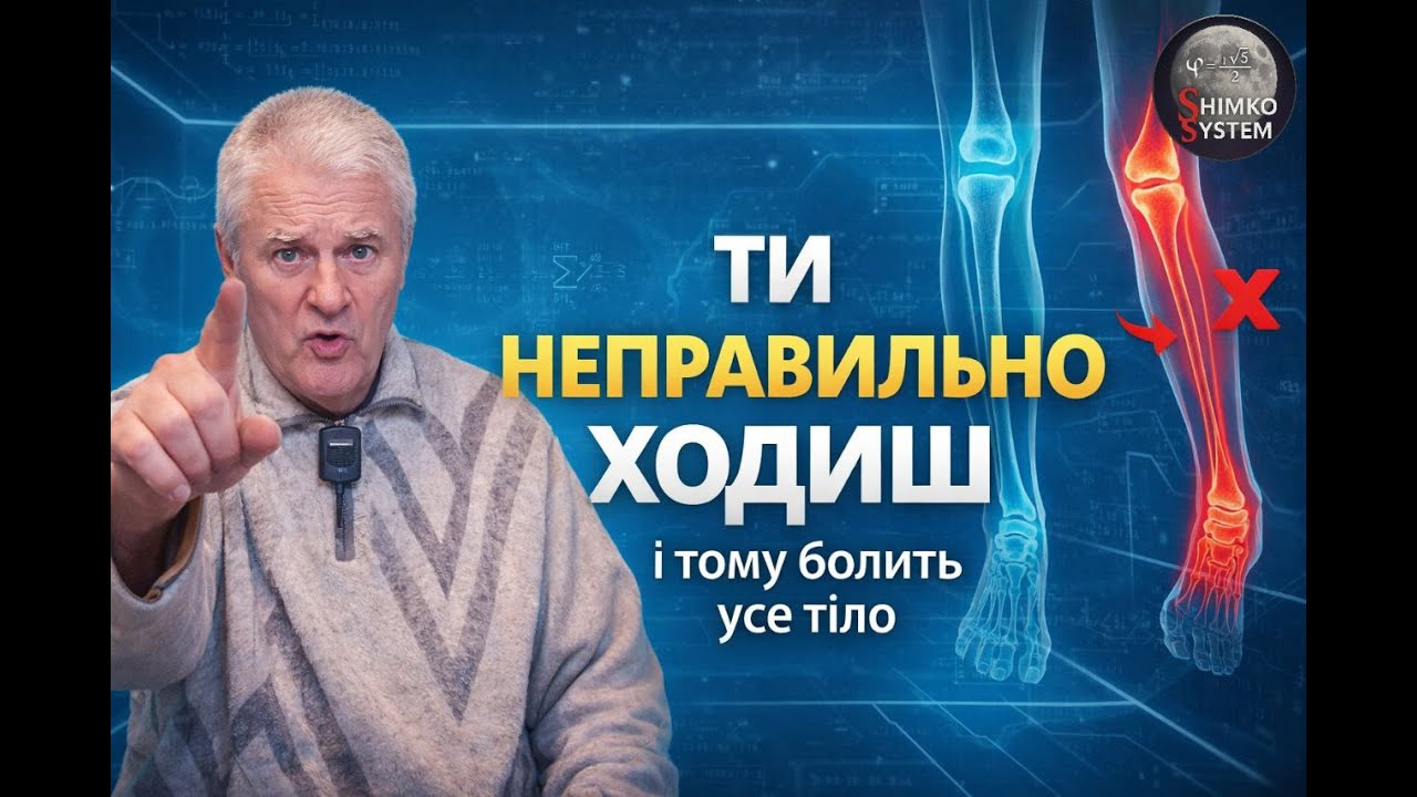 Ти неправильно ходиш. І саме тому болить усе тіло