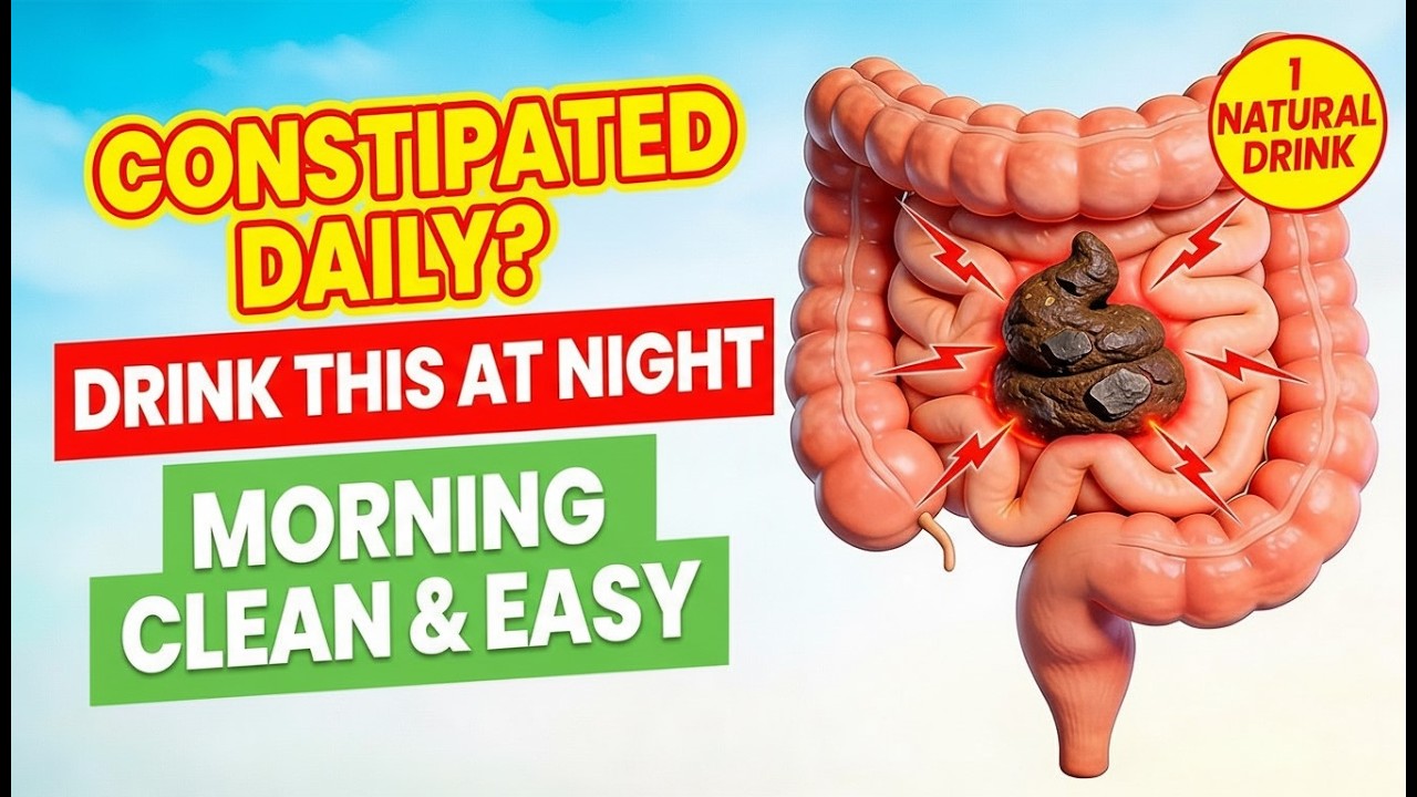 Painful Hard Stools Every Day Drink THIS Before Bed & Go Easy Every Morning Natural Night Fix