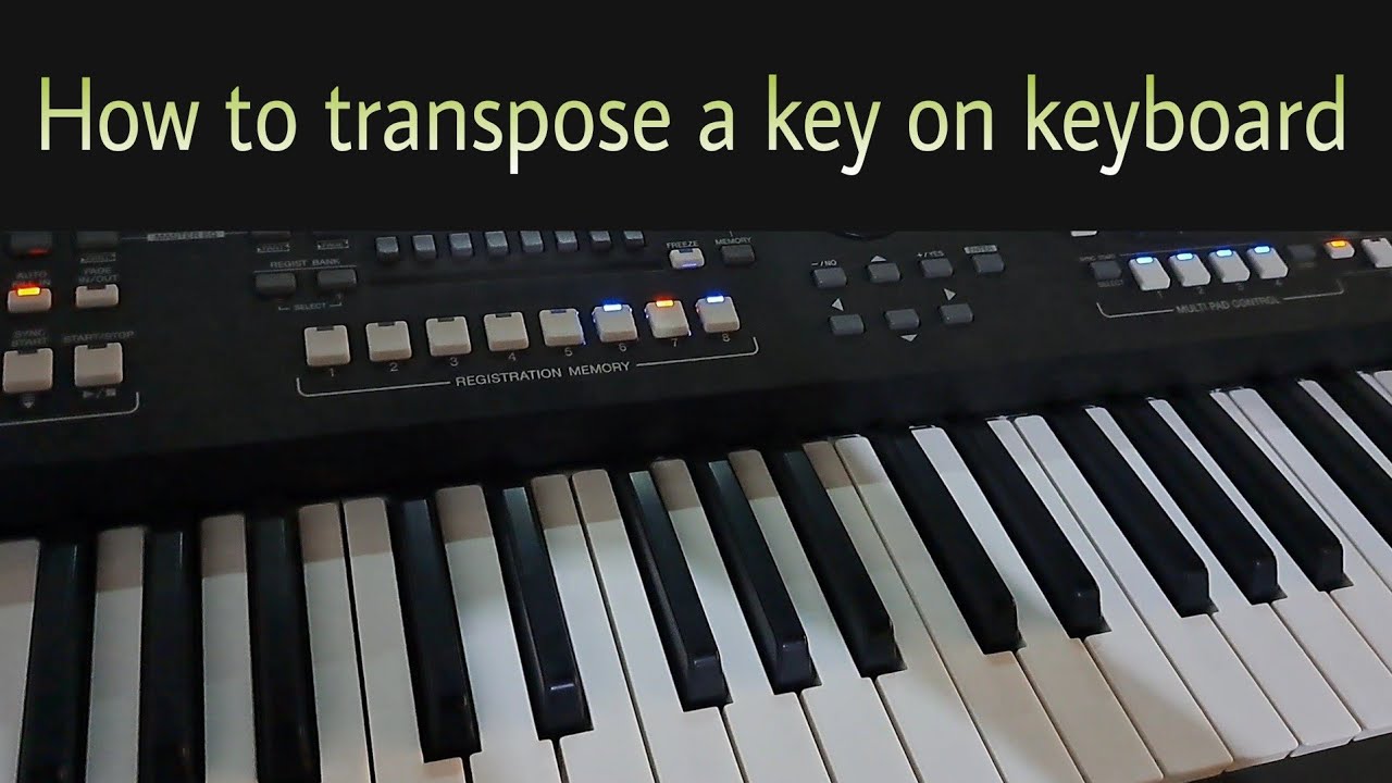 How to transpose a key on keyboard