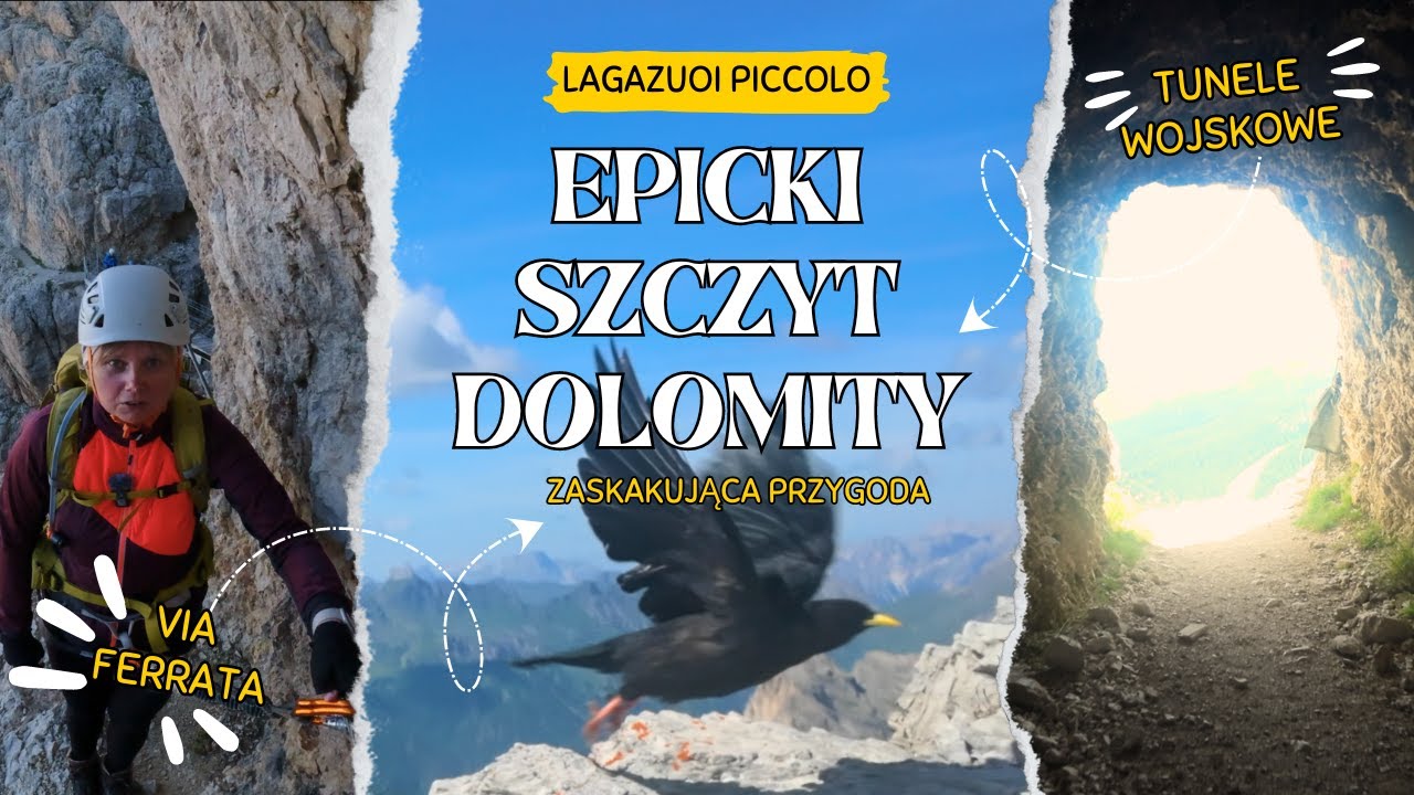 FERRATA KAISERJÄGER I UKRYTE TUNELE LAGAZUOI - DOLOMITY Z PRZEŁĘCZY FALZAREGO 🤩 🤩