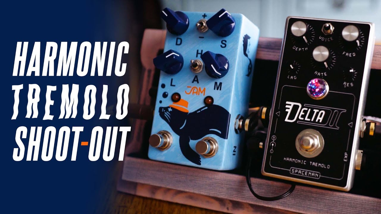 Harmonic Tremolo SHOOT-OUT! Jam Pedals Harmonious Monk vs. Spaceman Effects Delta II!
