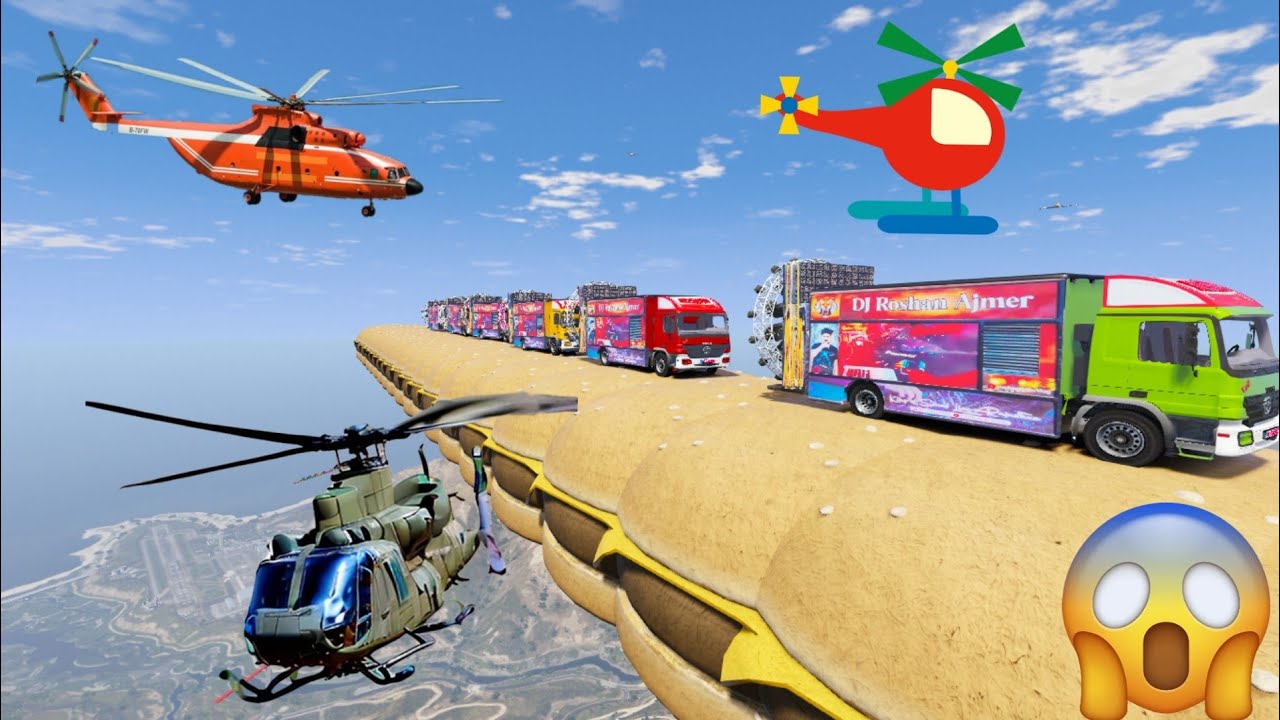 दुनिया का सबसे ऊंचा 😱😱 !! SUPER MEGA RAMP CHALLENGE !! कालिया बंदर VS MOTU PATLU😲INDIAN TOP DJ GTA 5