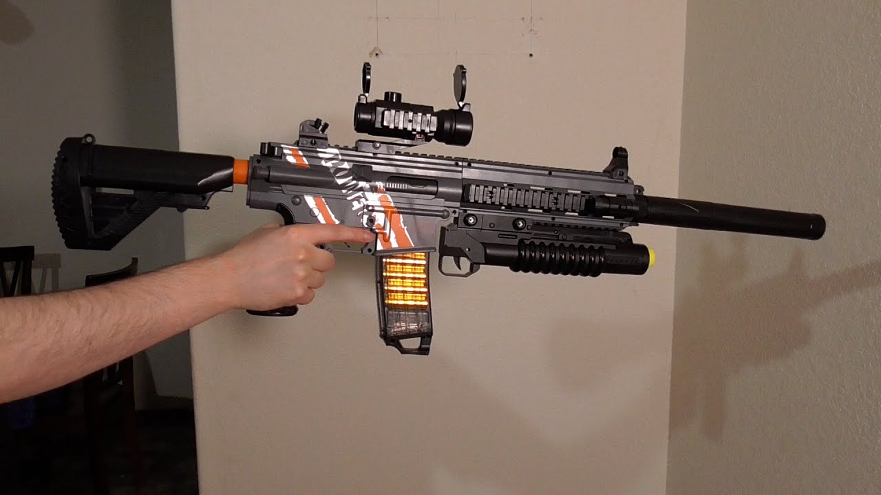 Full Auto LeHui M416 Review (Shell Ejecting Nerf Gun)