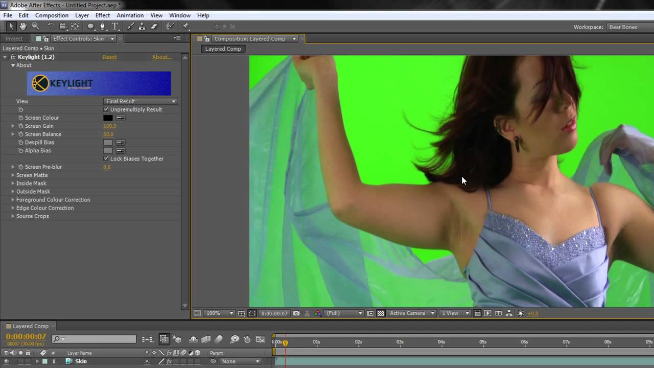 Multi-layer Keying in After Effects Part 1 - Pulling a Basic Key