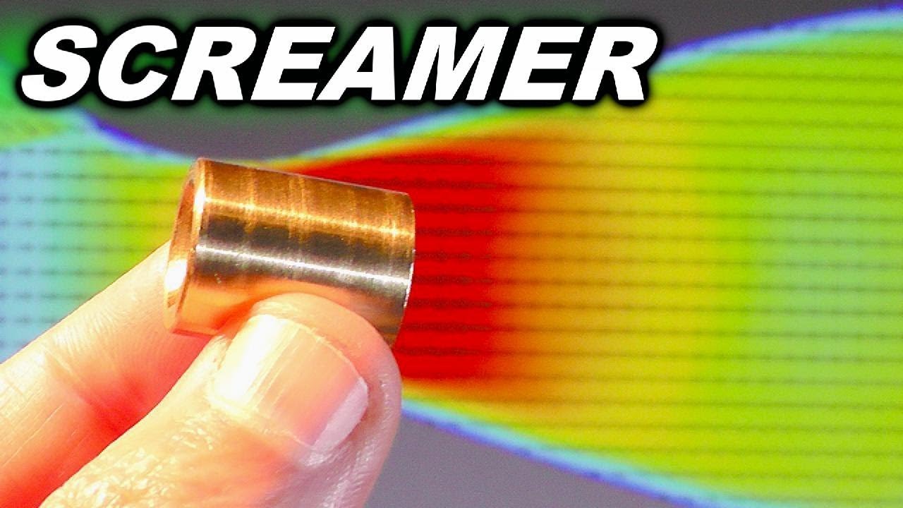 SCREAMING Shotgun Slug -  Rocket Nozzle Experiment