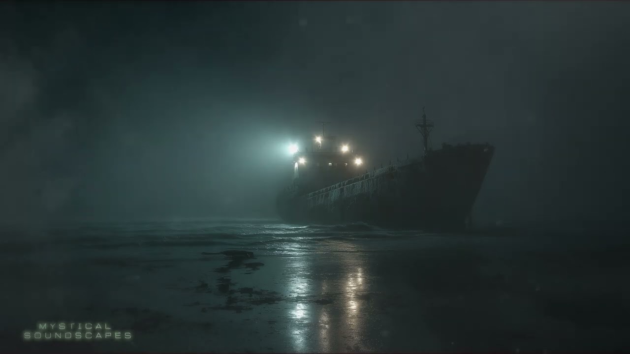 Would You Explore This Ship? | Abandoned Shipping Vessel | HORROR AMBIENCE | 4 Hours | 4K